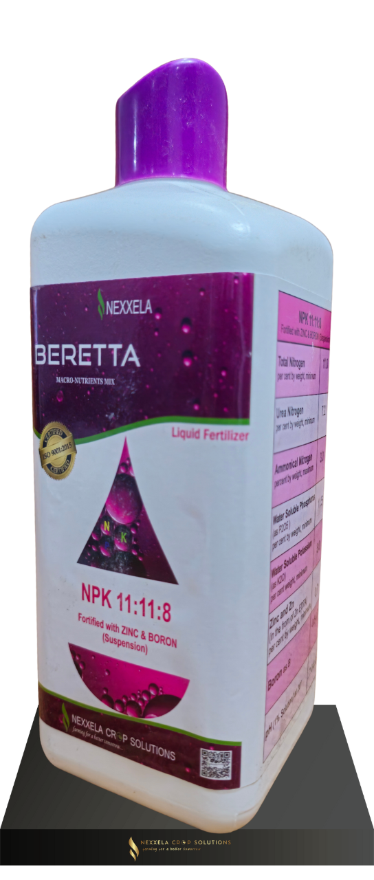 Liquid Fertilizer beretta NPK 11:11:8 (Fortified with Zinc & Boron Suspension)