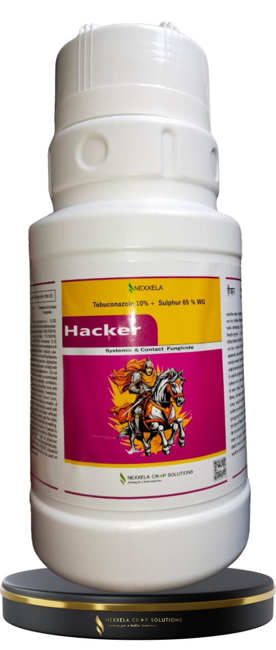 Hacker Tebuconazole 10%+Sulphur 65% WG Systemic & Contact Fungicide Chemical