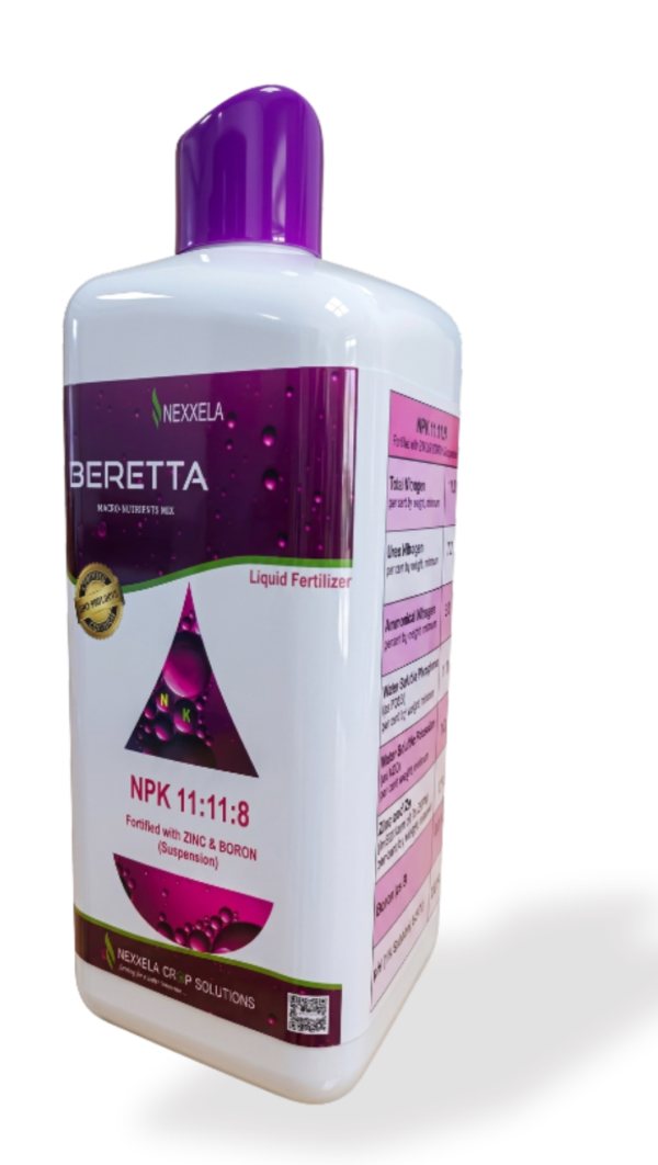 Liquid Fertilizer beretta NPK 11:11:8 (Fortified with Zinc & Boron Suspension)